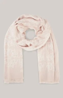 Logo-Schal in Rosé