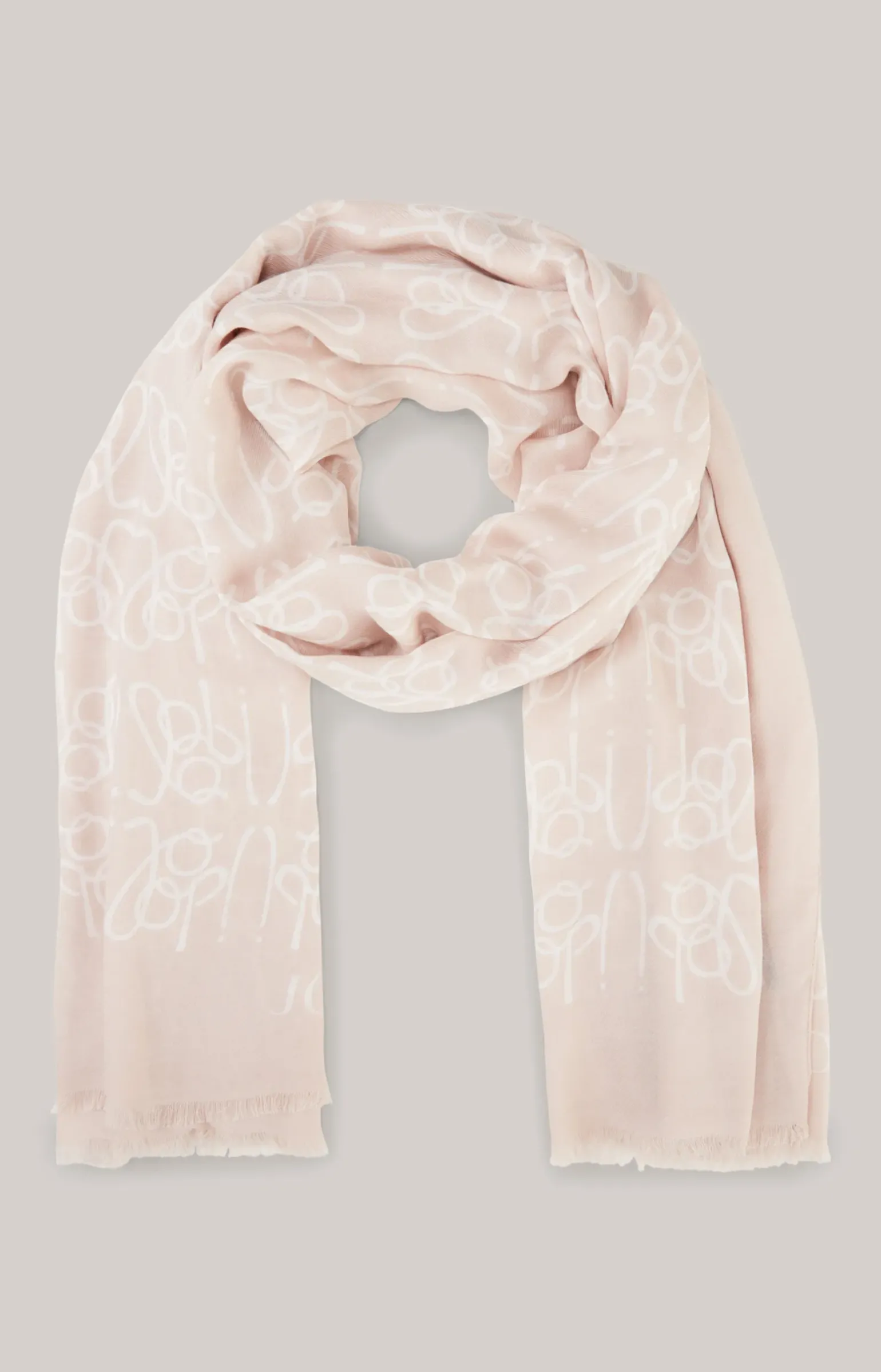 Logo-Schal in Rosé