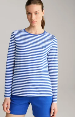 Longsleeve in Blau/Weiß gestreift