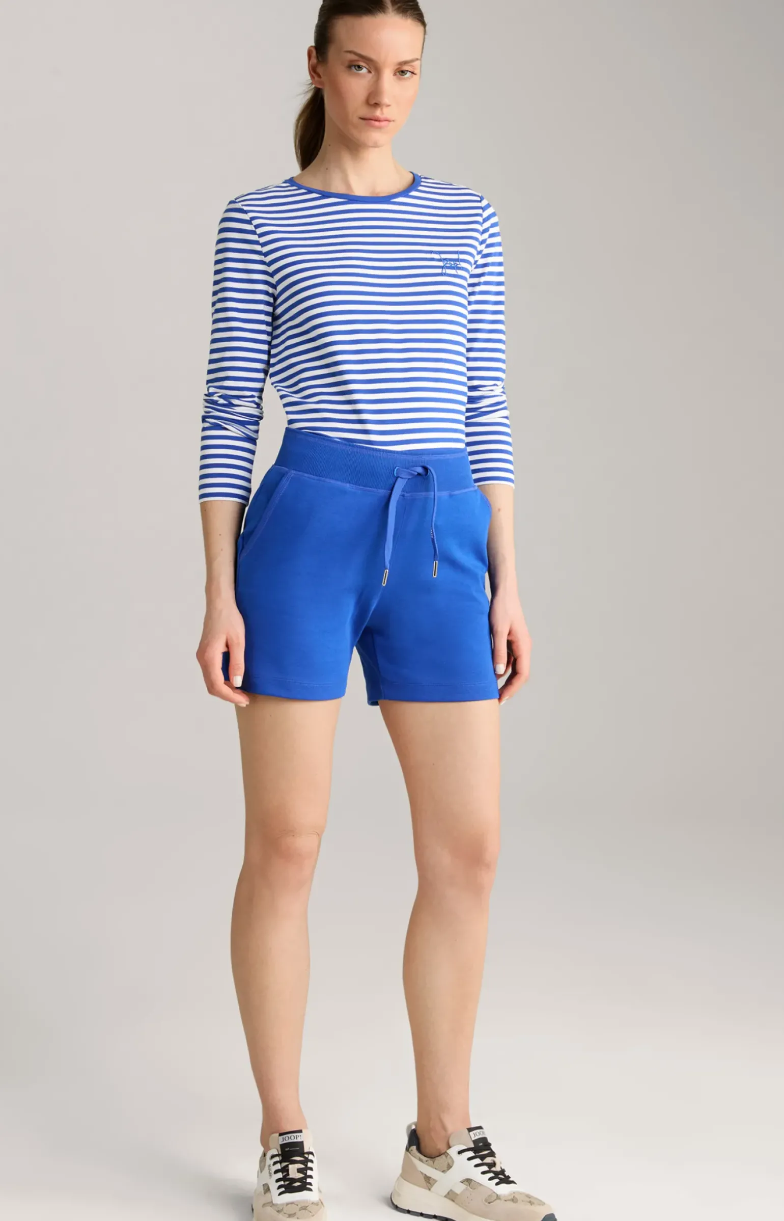 Longsleeve in Blau/Weiß gestreift