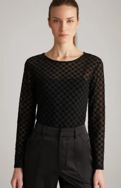 Longsleeve in Schwarz