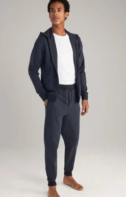 Loungewear Hoodie Sweatjacke in Dunkelblau
