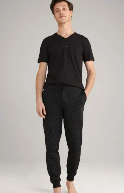 Loungewear Hose in Schwarz