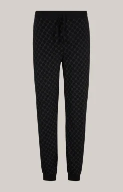 Loungewear Hose in Schwarz