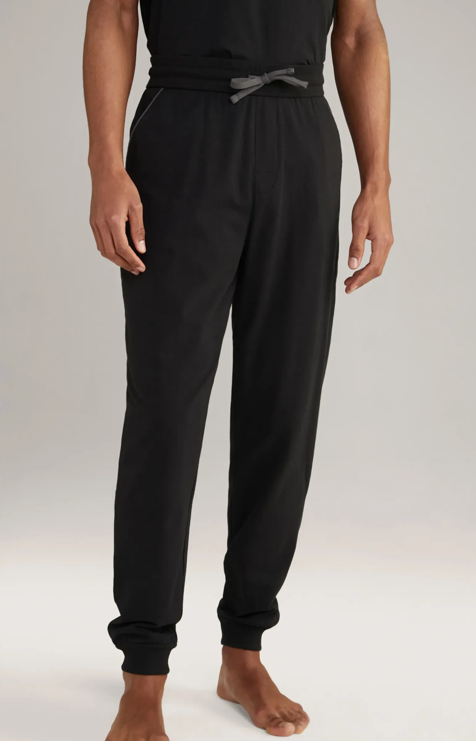 Loungewear Hose in Schwarz