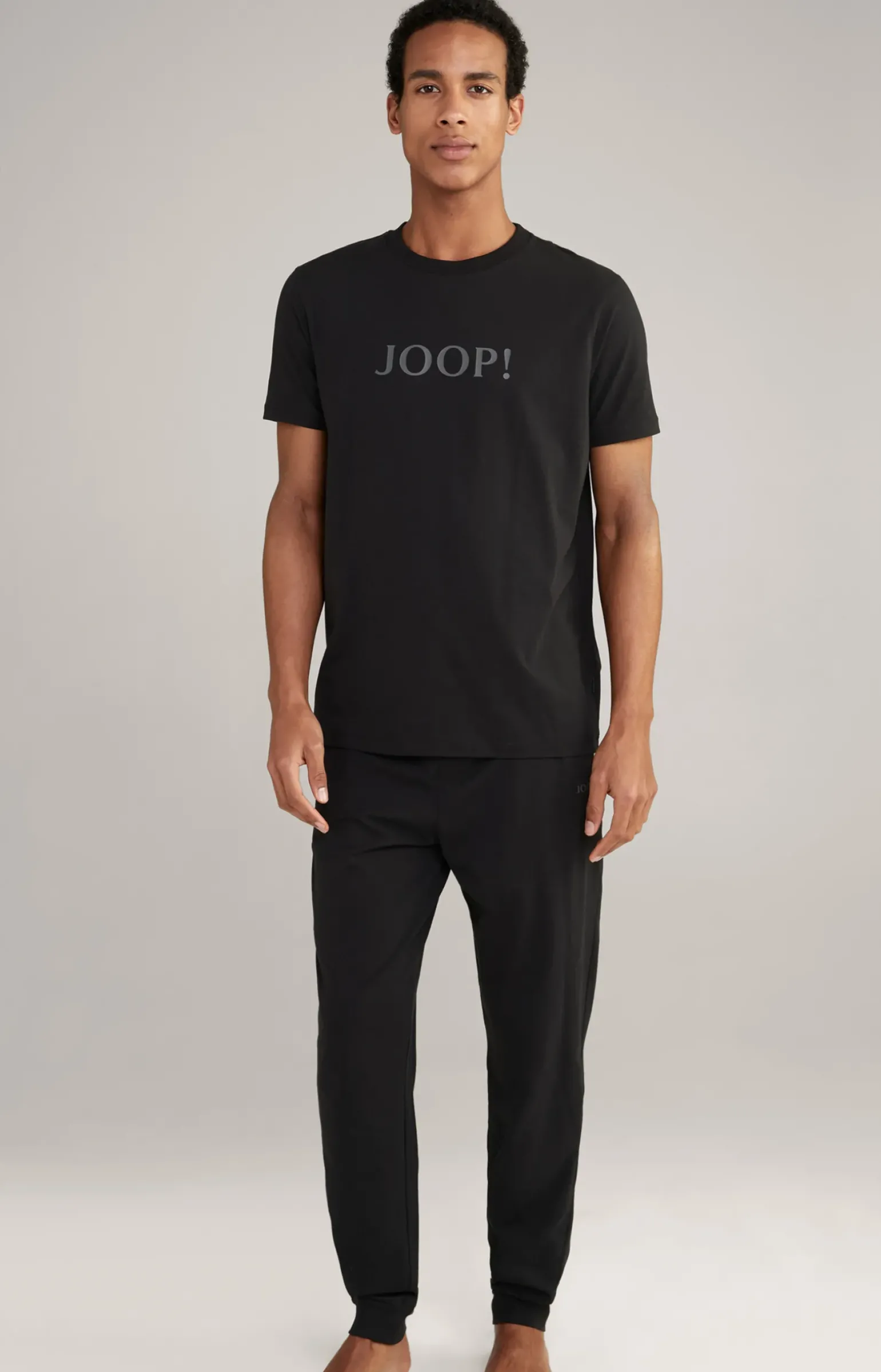 Loungewear Hose in Schwarz