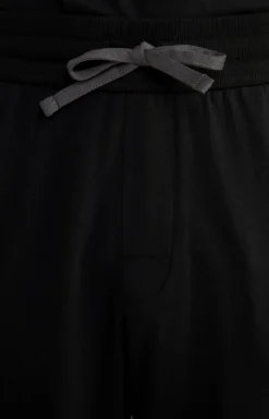 Loungewear Hose in Schwarz