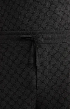 Loungewear Joggpants in Anthrazit meliert