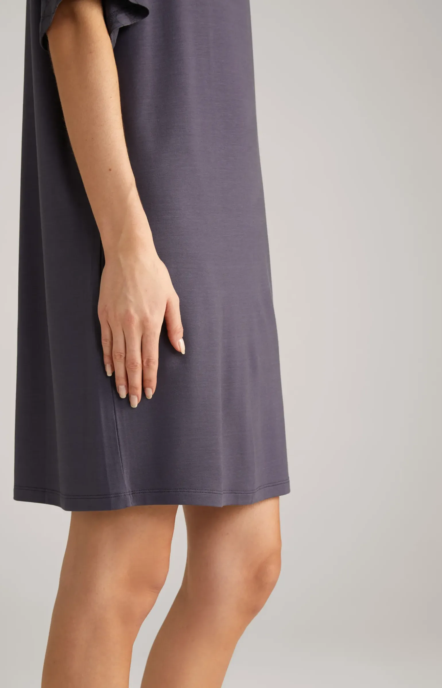 Loungewear Longshirt in Anthrazit