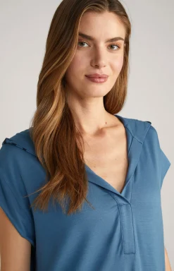 Loungewear Longshirt in Ocean Blue