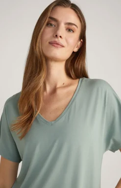 Loungewear Longshirt in Sea Grass
