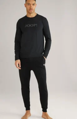 Loungewear Longsleeve in Schwarz