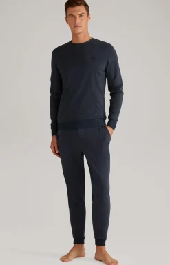 Loungewear Longsleeve in Dunkelblau