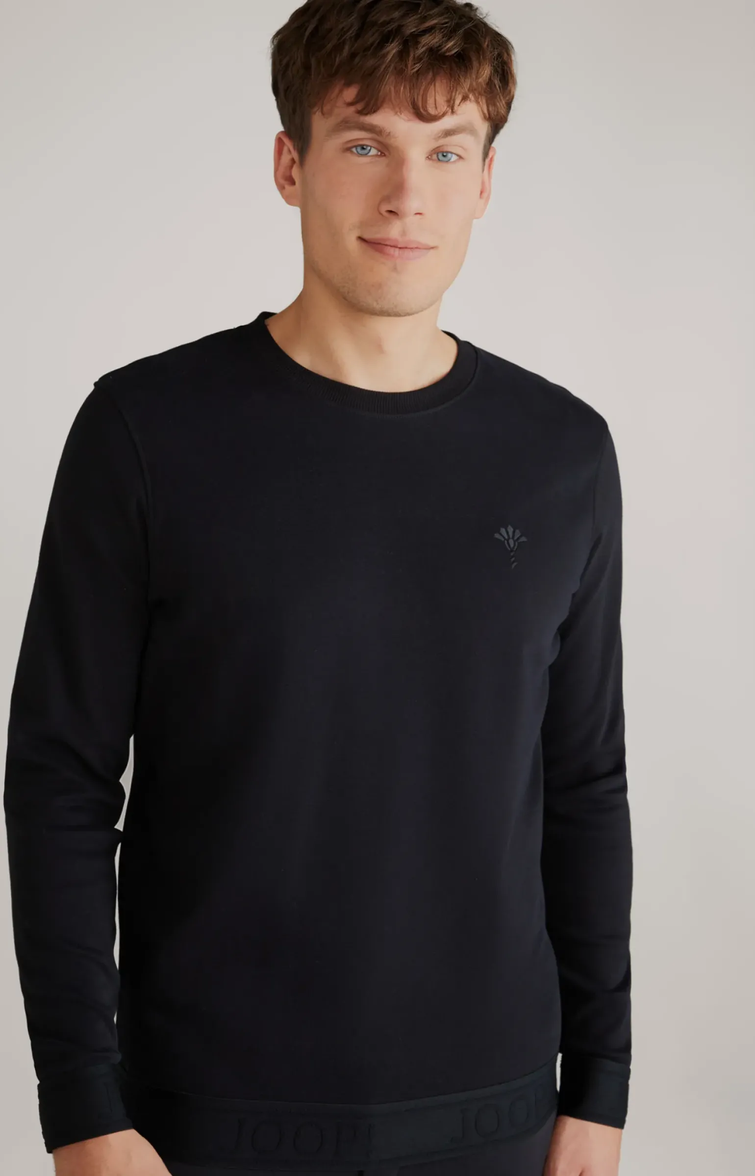 Loungewear Longsleeve in Schwarz