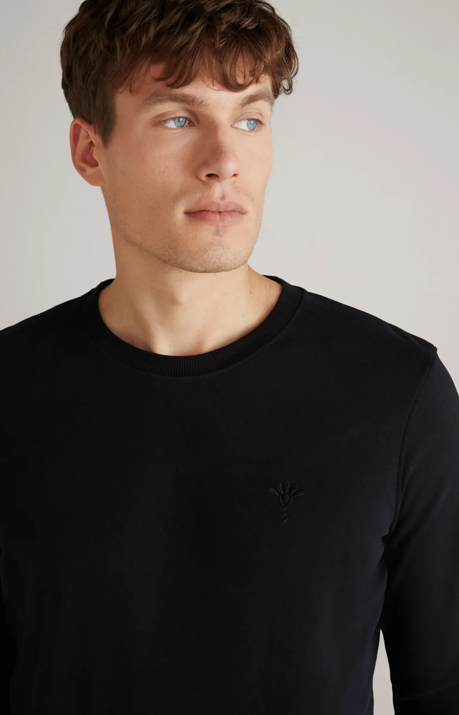 Loungewear Longsleeve in Schwarz