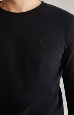 Loungewear Longsleeve in Schwarz