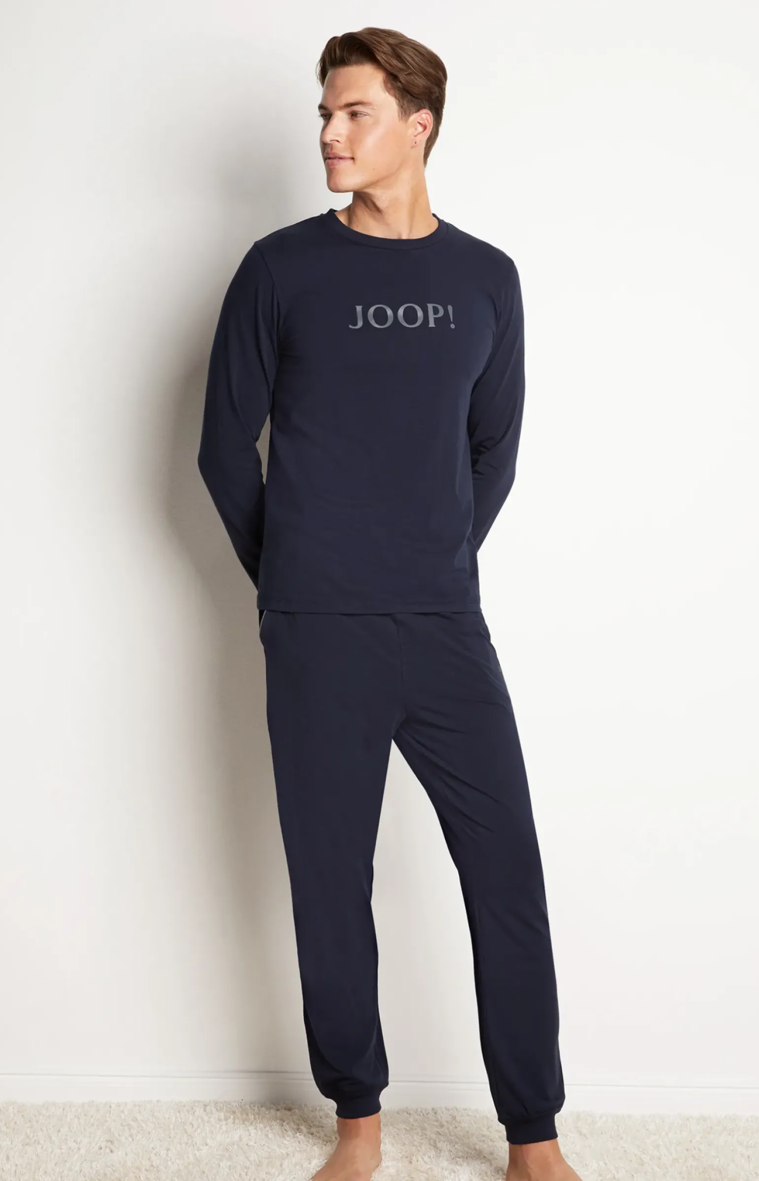 Loungewear Longsleeve in Dunkelblau