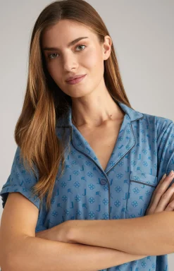 Loungewear Shirt in Ocean Blue