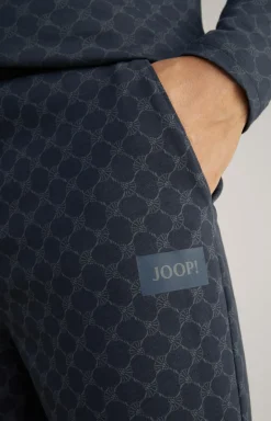 Loungewear Shorts in Navy gemustert