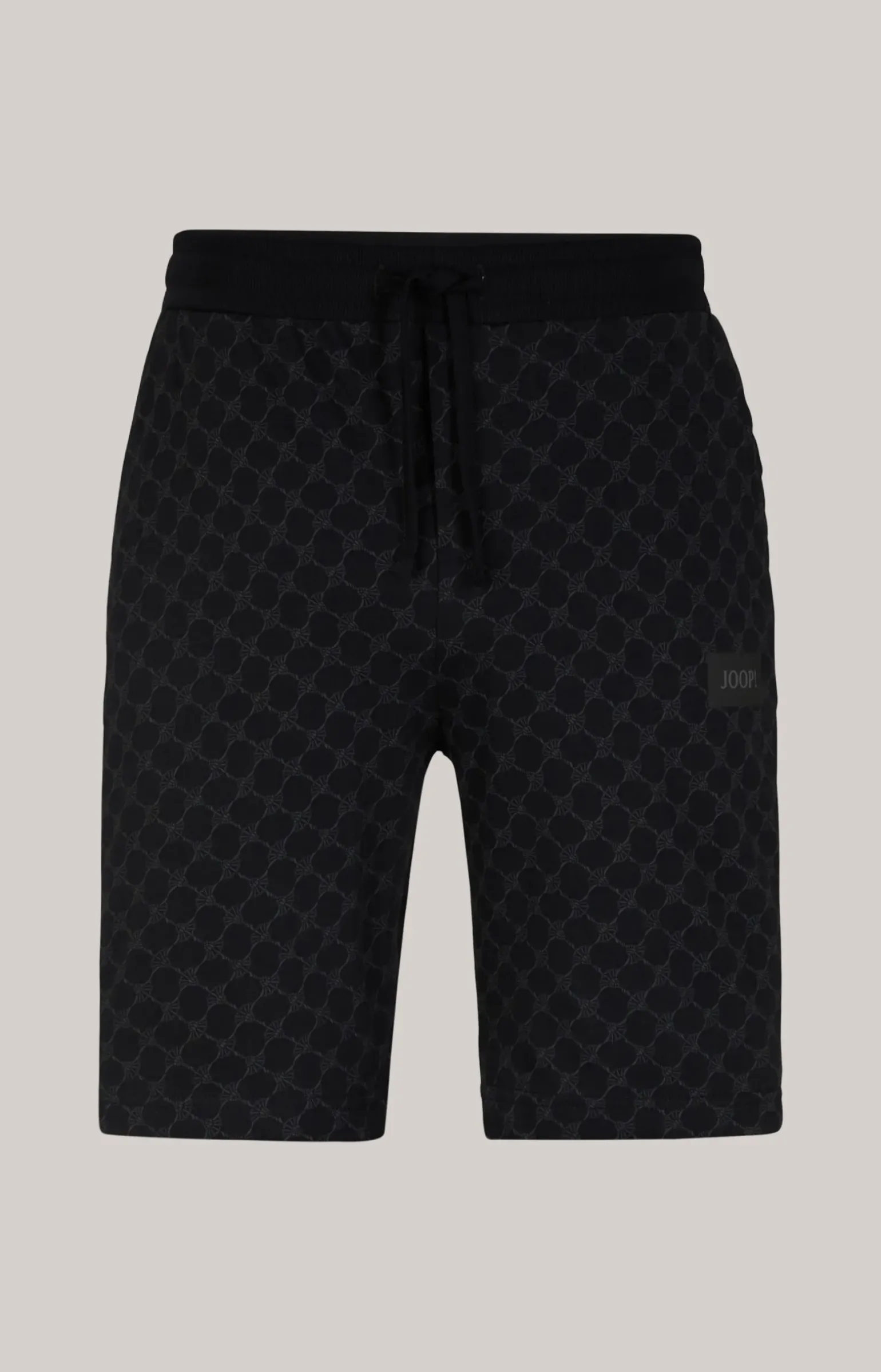 Loungewear Shorts in Schwarz gemustert