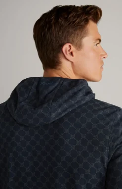 Loungewear Sweatjacke in Dunkelblau