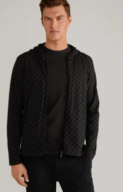 Loungewear Sweatjacke in Schwarz