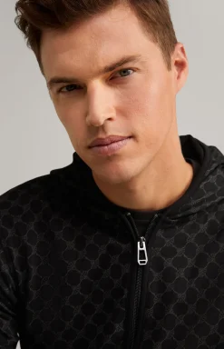 Loungewear Sweatjacke in Schwarz