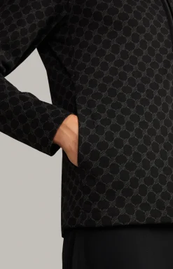 Loungewear Sweatjacke in Schwarz