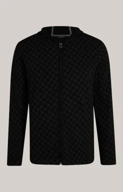 Loungewear Sweatjacke in Schwarz