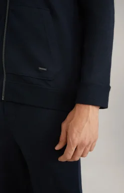 Loungewear Sweatjacke in Dark Blue