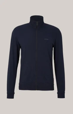 Loungewear Sweatjacke in Dunkelblau