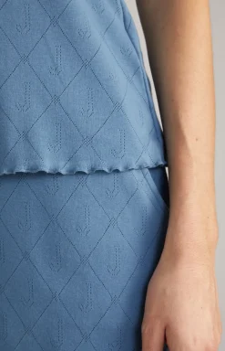 Loungewear Top in Ocean Blue