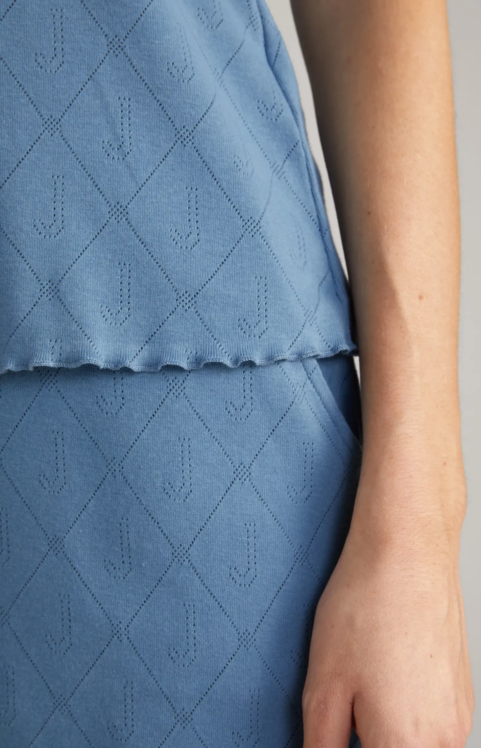 Loungewear Top in Ocean Blue