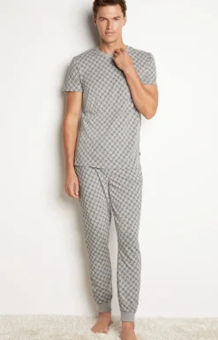 Loungewear T-Shirt in Grau
