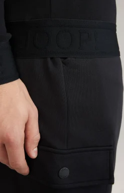 Loungewear-Sweatjacke in Schwarz