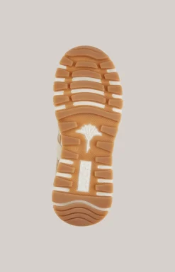 Low-Top Sneaker Specchio Misto Hanna in Beige/Gold