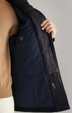 Mantel Gary in Navy meliert