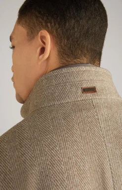 Mantel Maico in Hellbraun gemustert