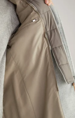 Mantel Morris in Hellgrau meliert