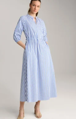 Maxi-Kleid in Blau/Weiß gestreift