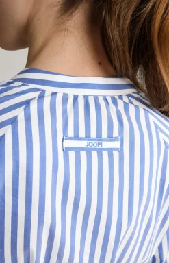 Maxi-Kleid in Blau/Weiß gestreift