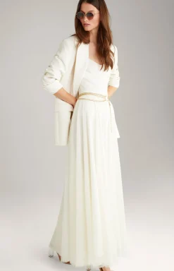 Maxi-Tüllrock in Offwhite