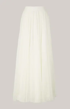 Maxi-Tüllrock in Offwhite