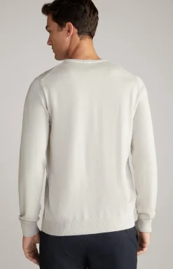 Merinowoll-Pullover Damien in Offwhite