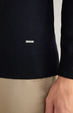 Merinowoll-Pullover Denny in Dunkelblau