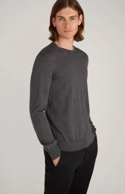 Merinowoll-Pullover Denny in Anthrazit