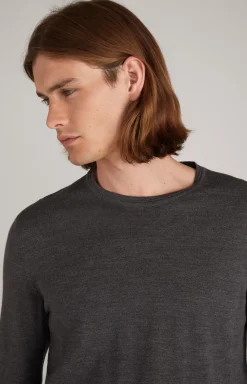 Merinowoll-Pullover Denny in Anthrazit