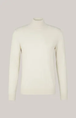 Merinowoll-Pullover Donte in Beige