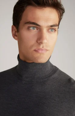 Merinowoll-Pullover Donte in Anthrazit