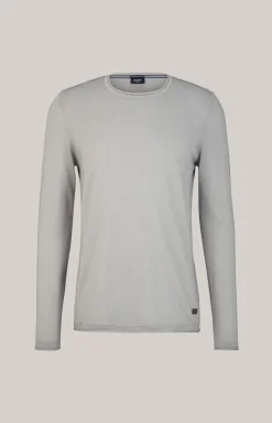 Merinowoll-Pullover Lelios in Grau